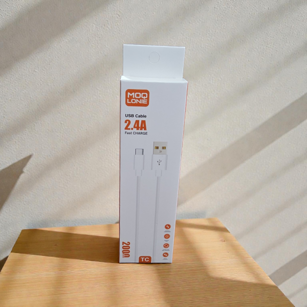 MOQ LONIE USB CABLE 2.4A FAST CHARGE TC